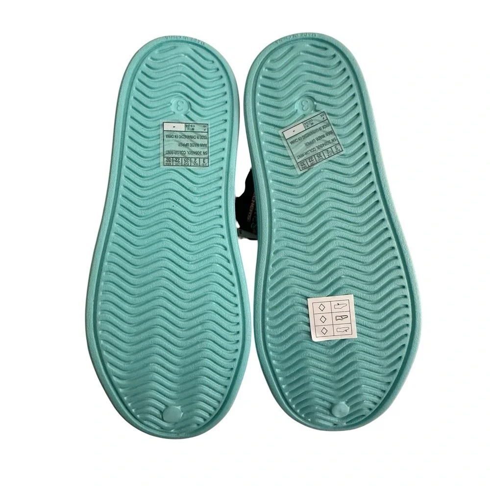 SKECHERS Foamies Guzman Lite Shore Splash Kids Shoes Size 3 Mint Unisex New Pool